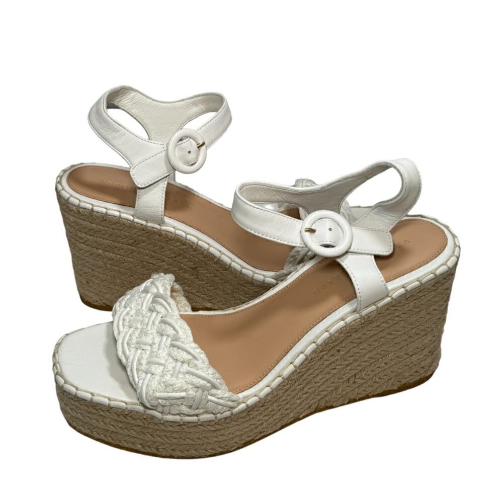 VERONICA BEARD Reema‎ Braided Ankle-Strap Wedge Espadrilles, Size 10 New - Picture 4 of 7